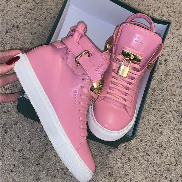 Buscemi Shoes - Buscemi Pink 100mm Sneakers ; Size 38